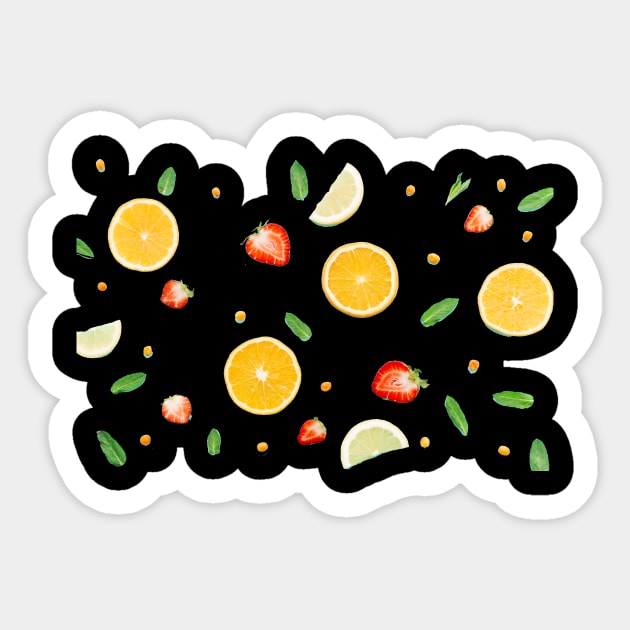 Fruits pattern Sticker by King Tiger
